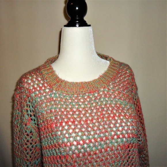 JJ Basics Neon Pink Green Yellow Loose Kni… - Picture 3 of 6